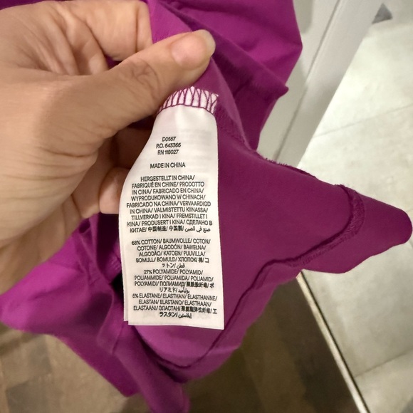 Boden Magenta Dress Size 16 Ruched Side Shift Dress 3/4 Sleeve Workwear Like New - Picture 3 of 4